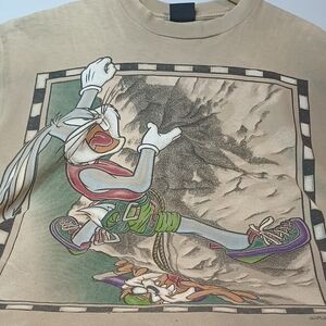 Vintage Single Stitch Bugs Bunny Tasmanian Devil Changes Tee Shirt Size XL